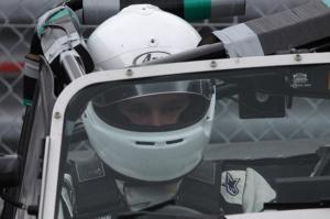 Joel contemplating at Brands Hatch - pic from Rick Wilson