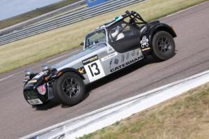 Joel Racing at Rockingham - pic by Rick Wilson